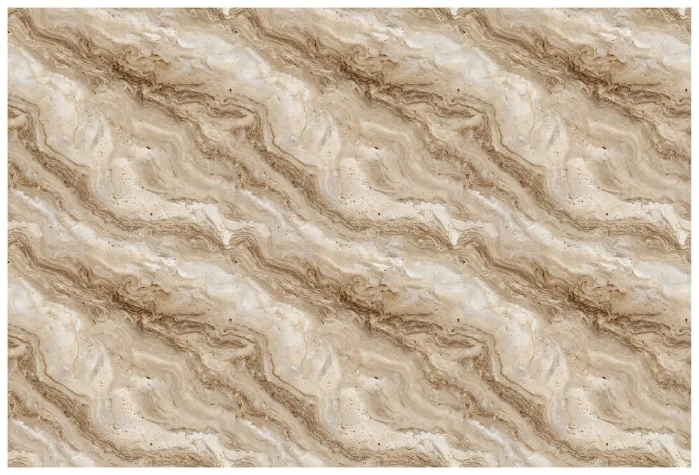 Тапет – Естествен бежов мраморен мотив