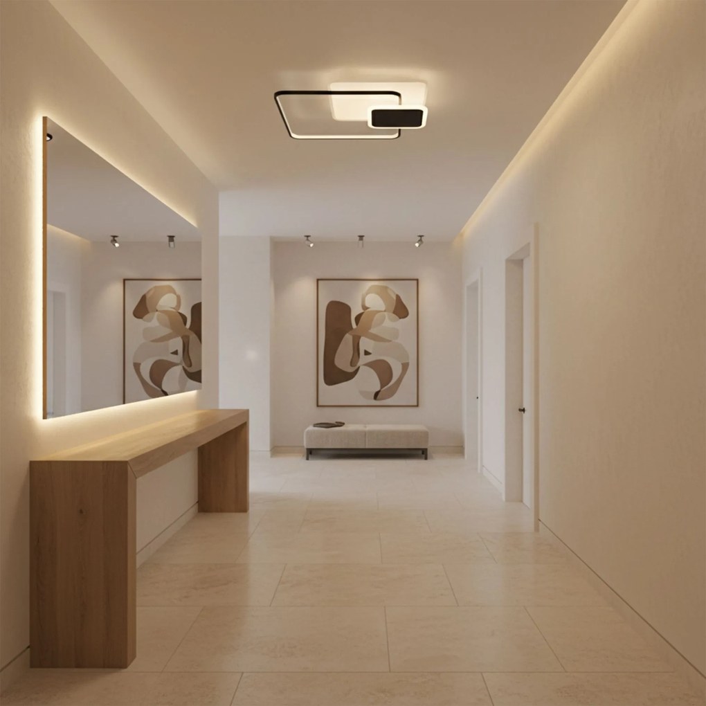 Плафон APP1712-C BLACK LED