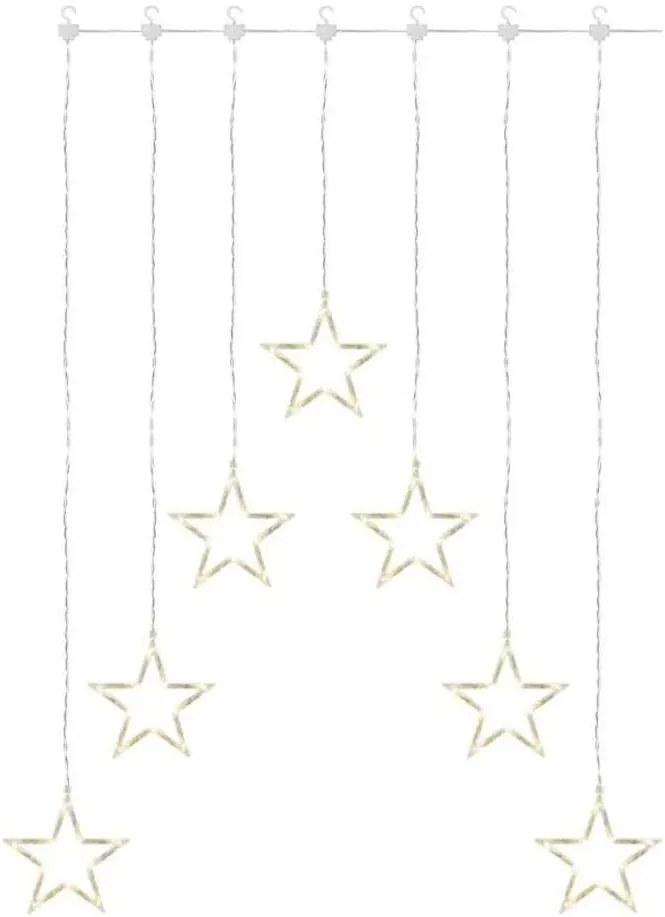 LED коледна завеса 70xLED/3,6W 567x125 cm топло бяло