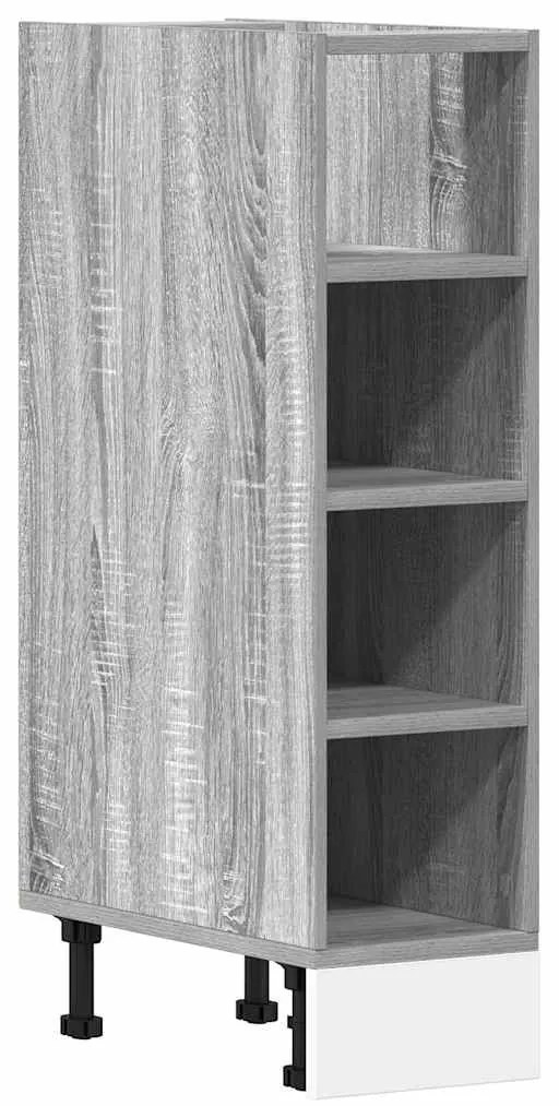 854189 vidaXL Долен шкаф Riga Grey Sonoma 20x44,5x81,5 cm Инженерна дървесина