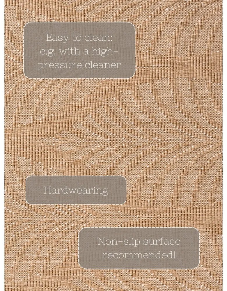 Килим за открито и закрито в цвят слонова кост и бежово 160x230 cm Duet Liora – NORTHRUGS