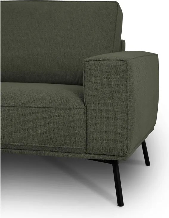 Тъмнозелен шенилов ъглов диван (ляв ъгъл/L форма) Amsterdam – Scandic