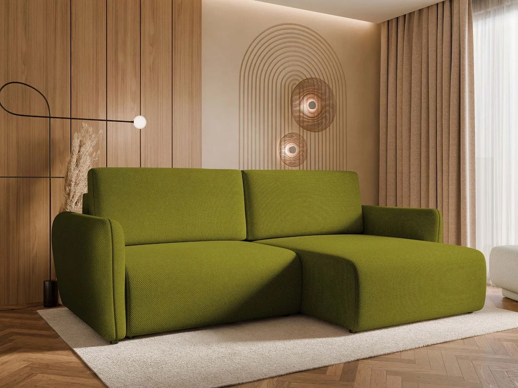 Ъглов Диван Гоя Слим-Зелен