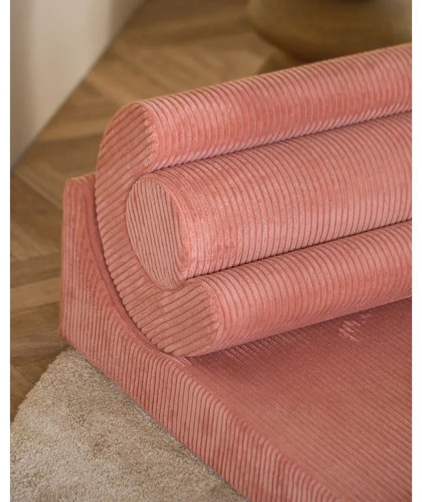 Розов детски стол от рипсено кадифе Flipster – Wigiwama