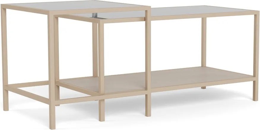 Сиви стоманени масички за кафе в комплект 2 бр. 50x90 cm Seaford – Actona