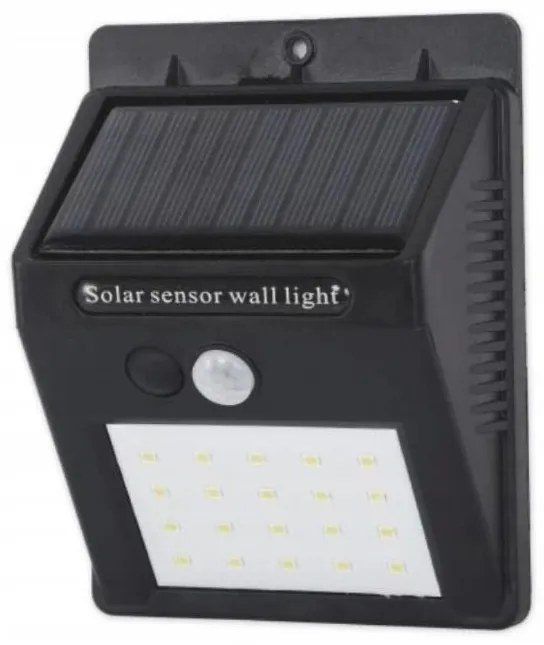 LED Соларен аплик със сензор LED/0,55W/3,7V 1200 mAh IP65