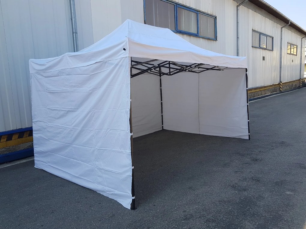Шатра тип хармоника 3x4,5 бяла SQ