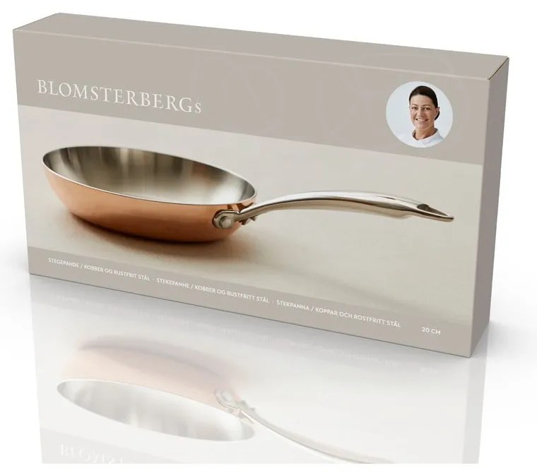 Тиган от неръждаема стомана/мед ø 20 cm – Blomsterbergs