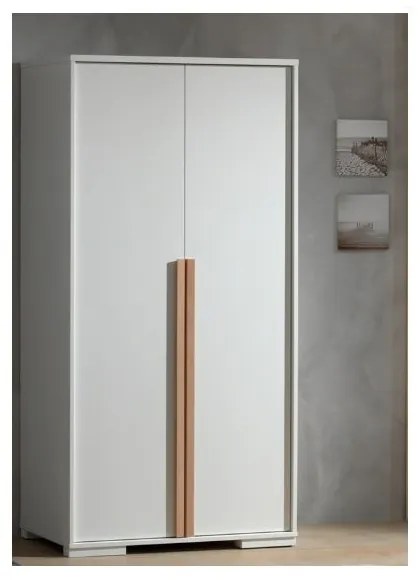 Бял детски гардероб 99x195 cm Londen - Vipack