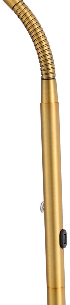 Модерна подова лампа бронз с LED 3-степенно димиране акумулаторна - Waldorf