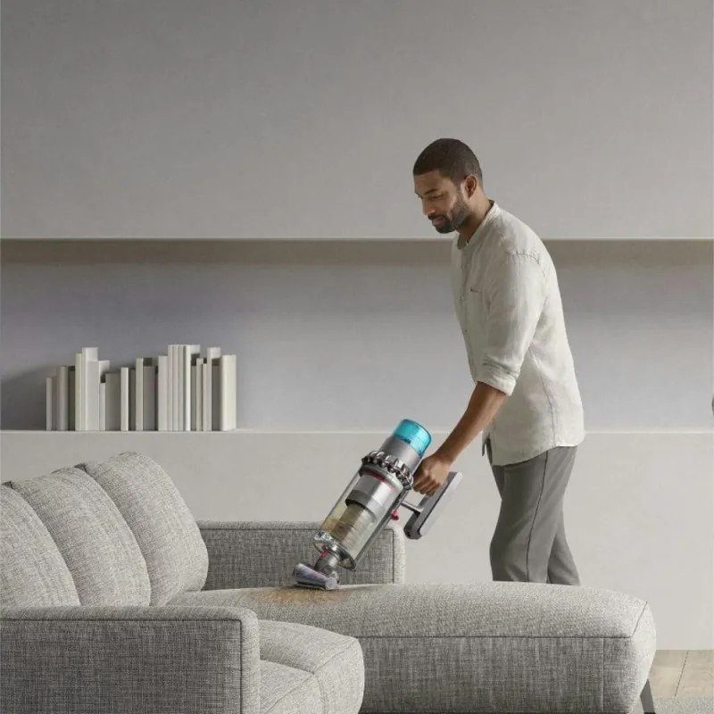 Вертикална прахосмукачка Dyson Gen5detect Absolute 446989-01, 280AW, 135000 об/мин, 0.75l, 70 мин, 3 режима, Никел/лилав