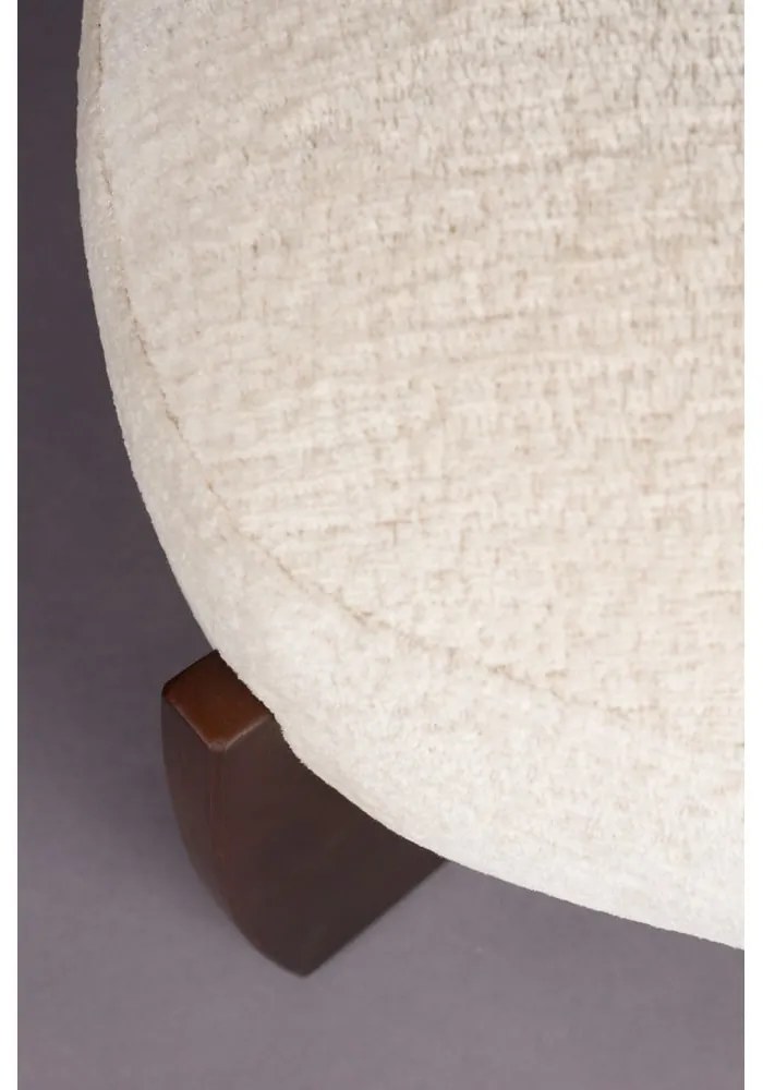 Бежова табуретка от букле Emilius – Dutchbone