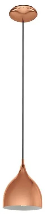 Eglo 55284 - Полилей на кабел CORETTO 1xE27/60W/230V меден