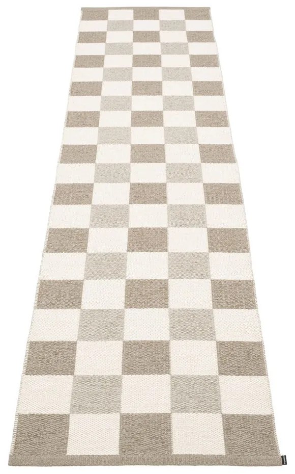 Бежова и кремава пътека за открито и закрито 70x300 cm Pix Dark Linen – Pappelina