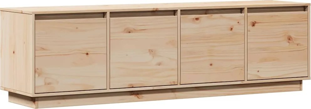 814394 vidaXL ТВ шкаф, 156x37x45 см, бор масив