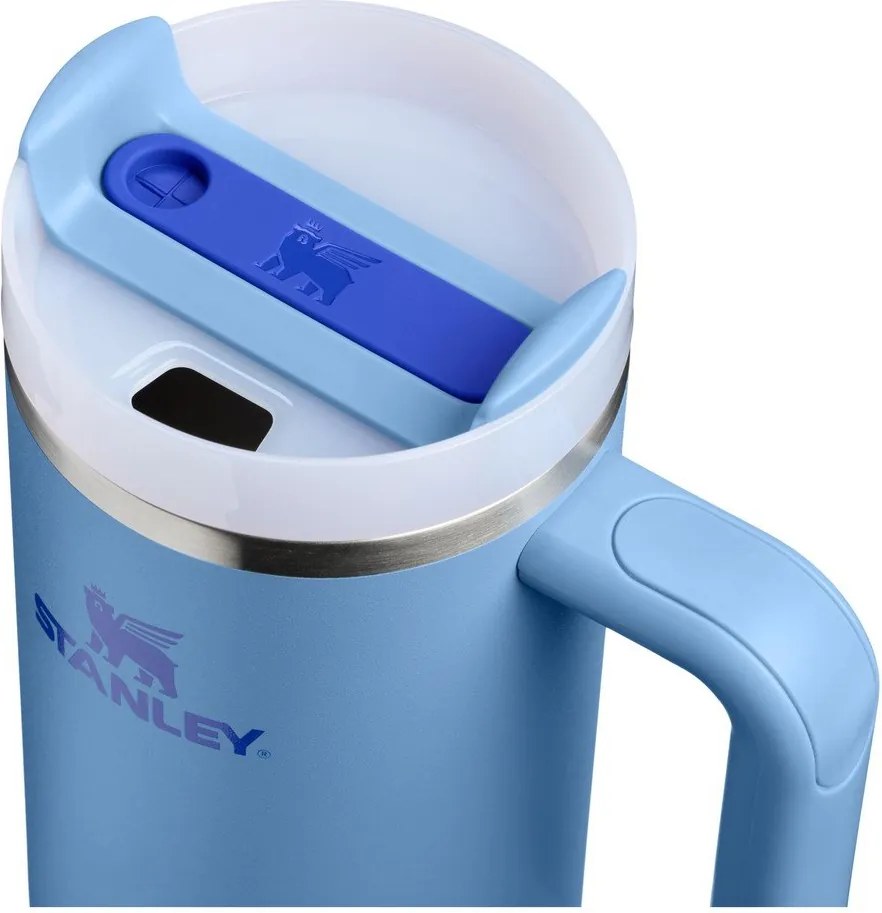 Син термос със сламка от неръждаема стомана 890 ml Quencher H2.O FlowState™ Tumbler Blue Sky – Stanley