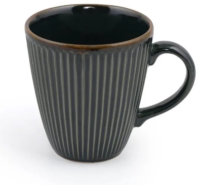 Тъмнозелени керамични чаши в комплект от 6 бр. 0,3 л - Hermia