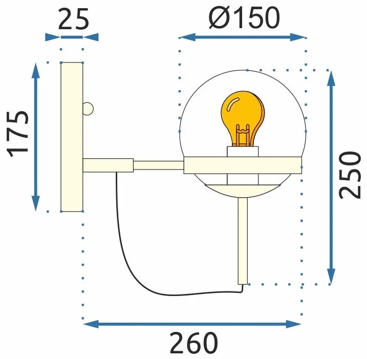 Аплик APP910-1W E27