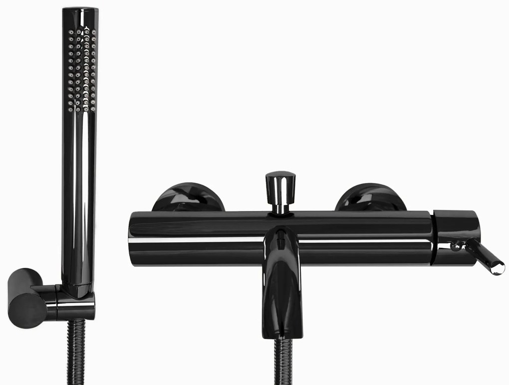 Смесител за вана Rea Lungo Black metallic