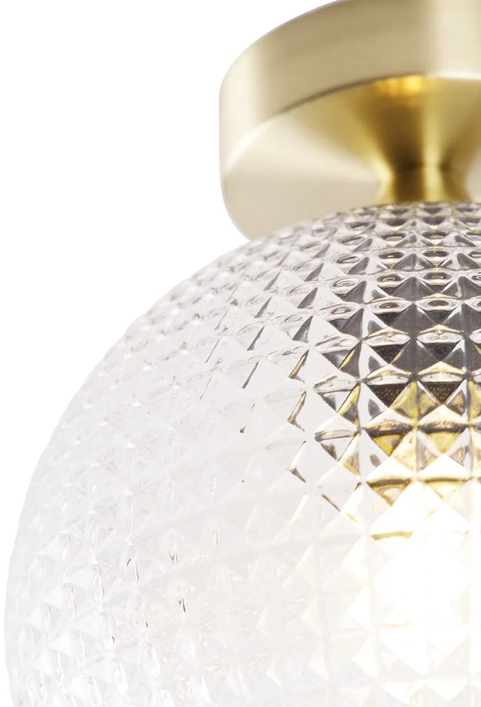 Интелигентна таванна лампа в стил Арт Деко месинг с Wi-Fi A60 - Sphere