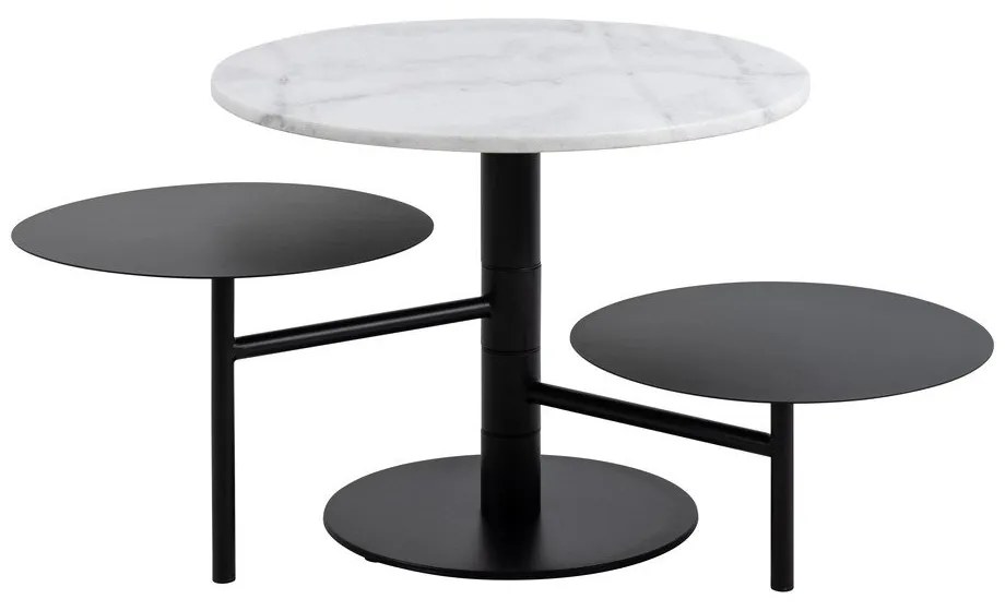 Бяла кръгла масичка за кафе ø 60 cm Lahti – Actona