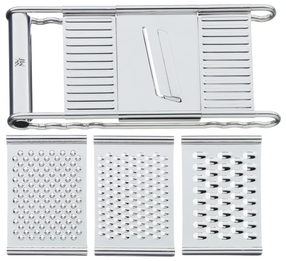 Ренде от неръждаема стомана с 4 сменяеми повърхности за настъргване Cromargan® Gourmet - WMF