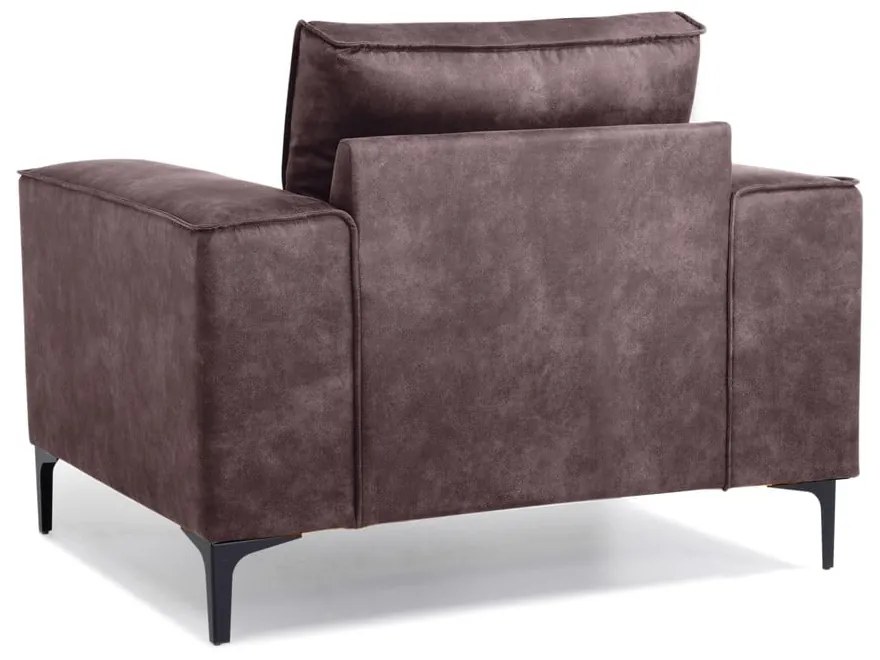 Тъмнокафяв фотьойл от изкуствена кожа Copenhagen - Scandic