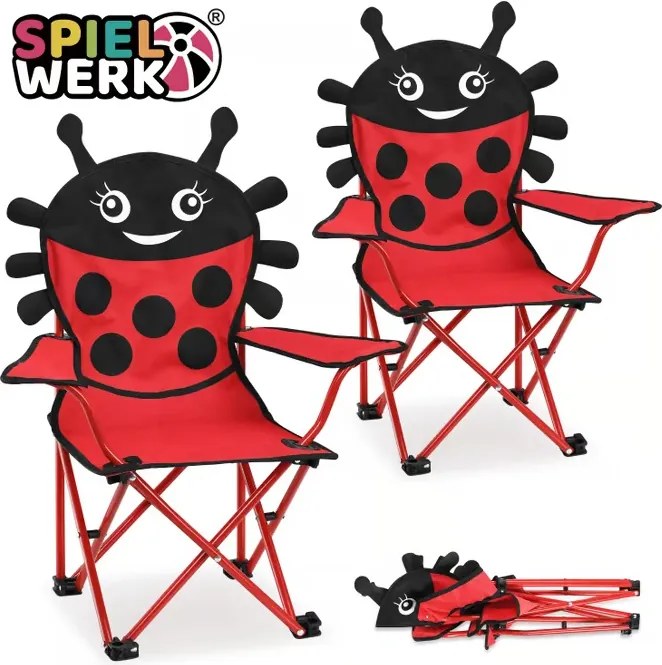 Детски сгъваем стол за къмпинг Beetle - комплект от 2