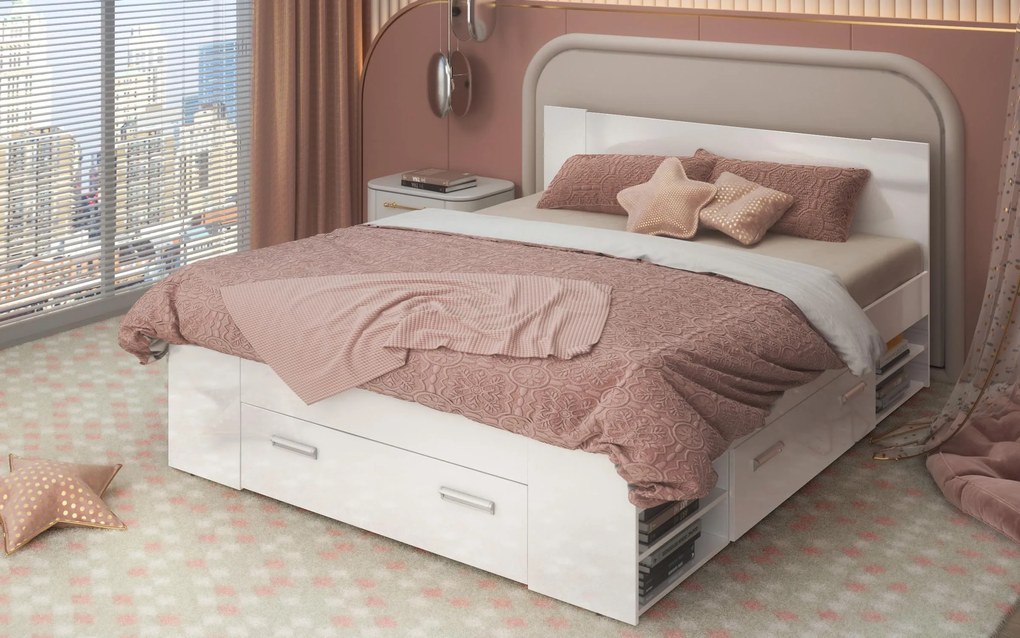 Спалня + чекмеджета за матрак 160/200 Немо