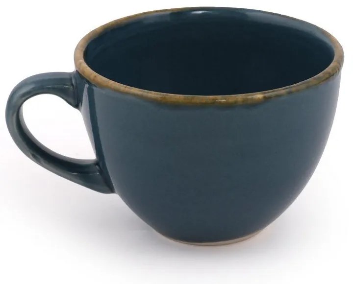 Тъмносини керамични чаши в комплект от 2 бр. 0,21 л - Hermia