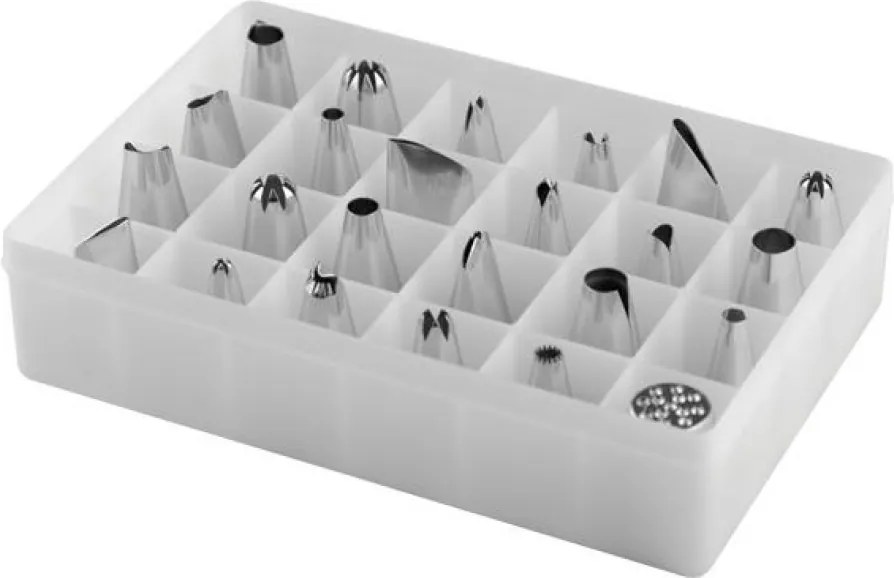 Horecano - Иноксови накрайници за пош сладкарски 24бр големи N-18672 CN-(5518)