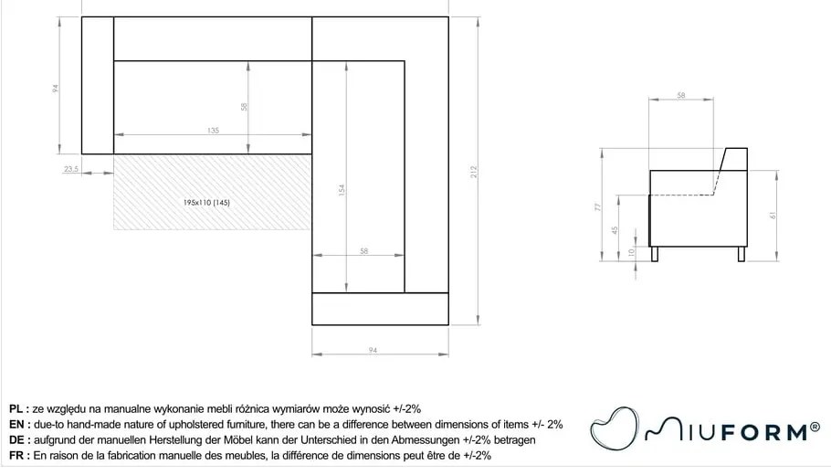 Розов разтегателен/с място за съхранение ъглов диван (десен ъгъл/L форма) Classy Sophie – Miuform