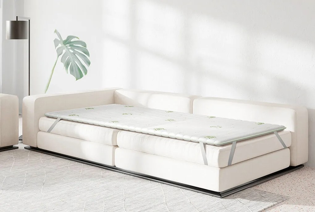 Топ матрак isleep, Smart Topper Aloe, 164x200x3, Мек, Мемори пяна