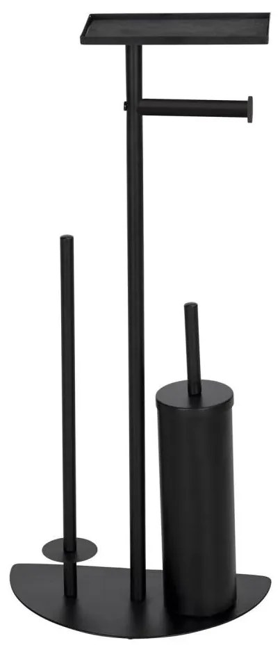 WENKO 26060100 - Комплект за тоалетна COSENZA 32,5x72 см черен