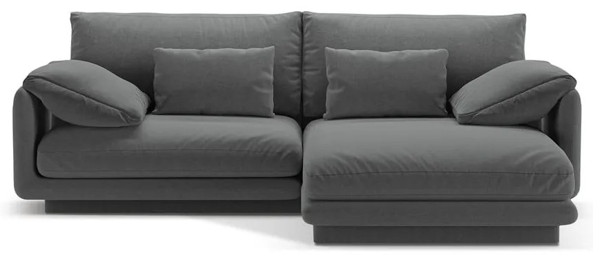 Тъмносив ъглов диван (десен ъгъл) Torino – Micadoni Home