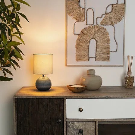 Нощна лампа atmosphera Gaia, 28 cm, Керамика - Кафяв