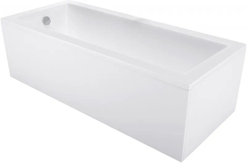 Mexen Cubik вана правоъгълна 170 x 80 см с корпус, бяла - 55031708000X