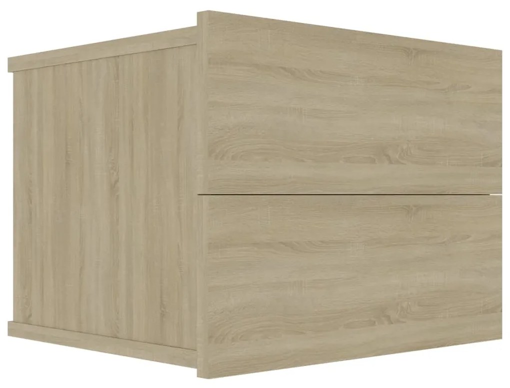 801059 vidaXL Нощно шкафче, дъб сонома, 40x30x30 см, инженерно дърво