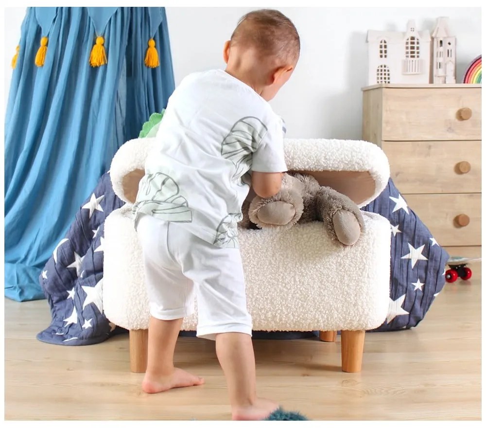 Бяла детска пейка Moouv – Hanah Home