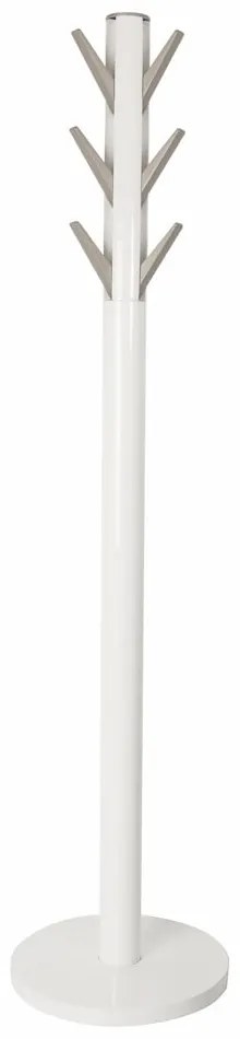 Бяла каучукова дървена закачалка Flapper - Umbra