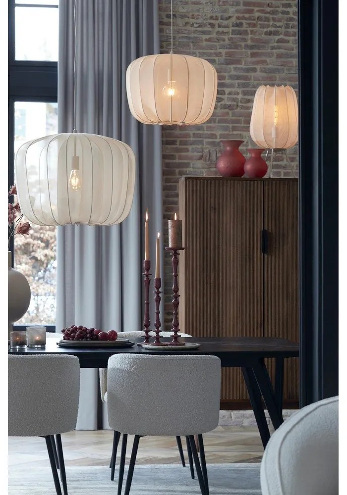 Кремава настолна лампа (височина 60 cm) Plumeria - Light &amp; Living