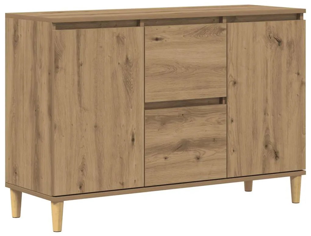 856485 vidaXL Сайдборд, дъб артизан, 102x35x70 см, инженерно дърво