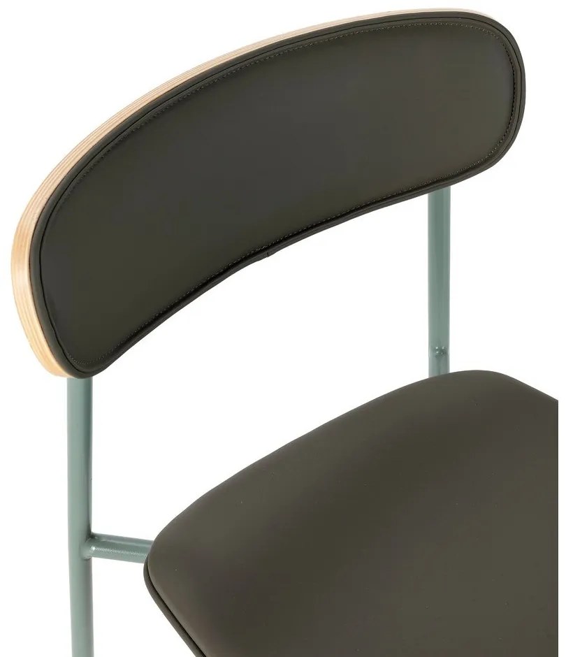 Тъмнозелени тапицирани бар столове в комплект 2 бр. (височина на седалката 65,5 cm) Saula – Marckeric