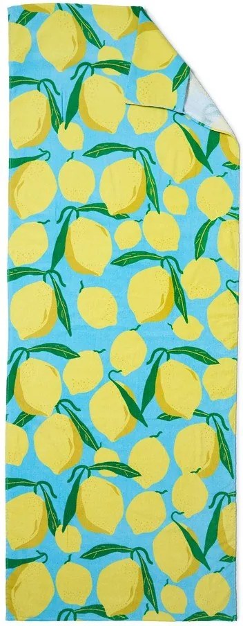 Памучна плажна кърпа 92x180 cm Lemons Lounger – Catherine Lansfield
