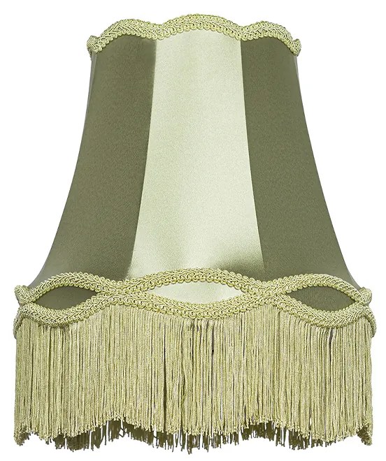 Абажур от плат зелен 30 см - Granny