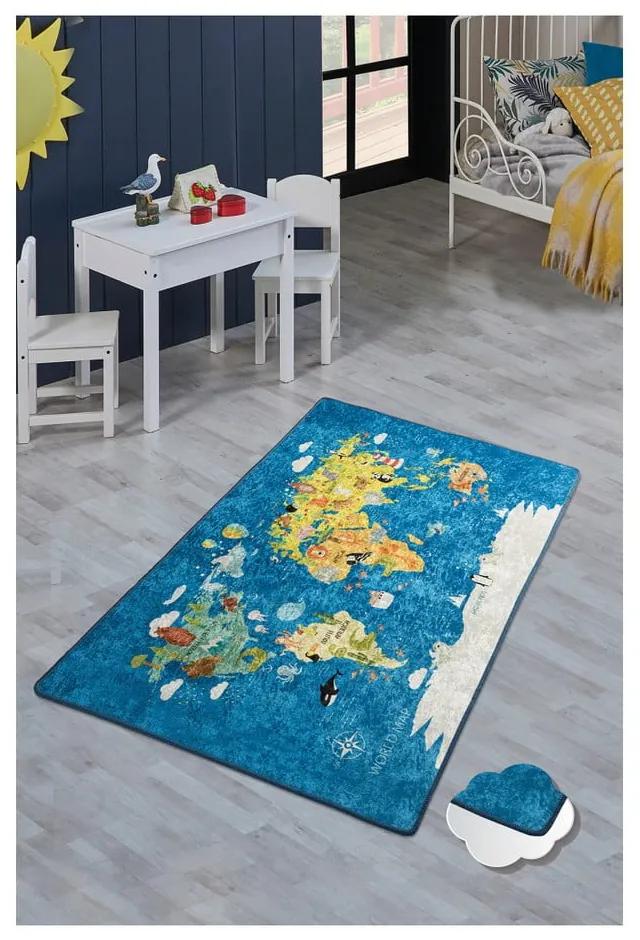 Детски килим , 140 x 190 cm World Map - Conceptum Hypnose
