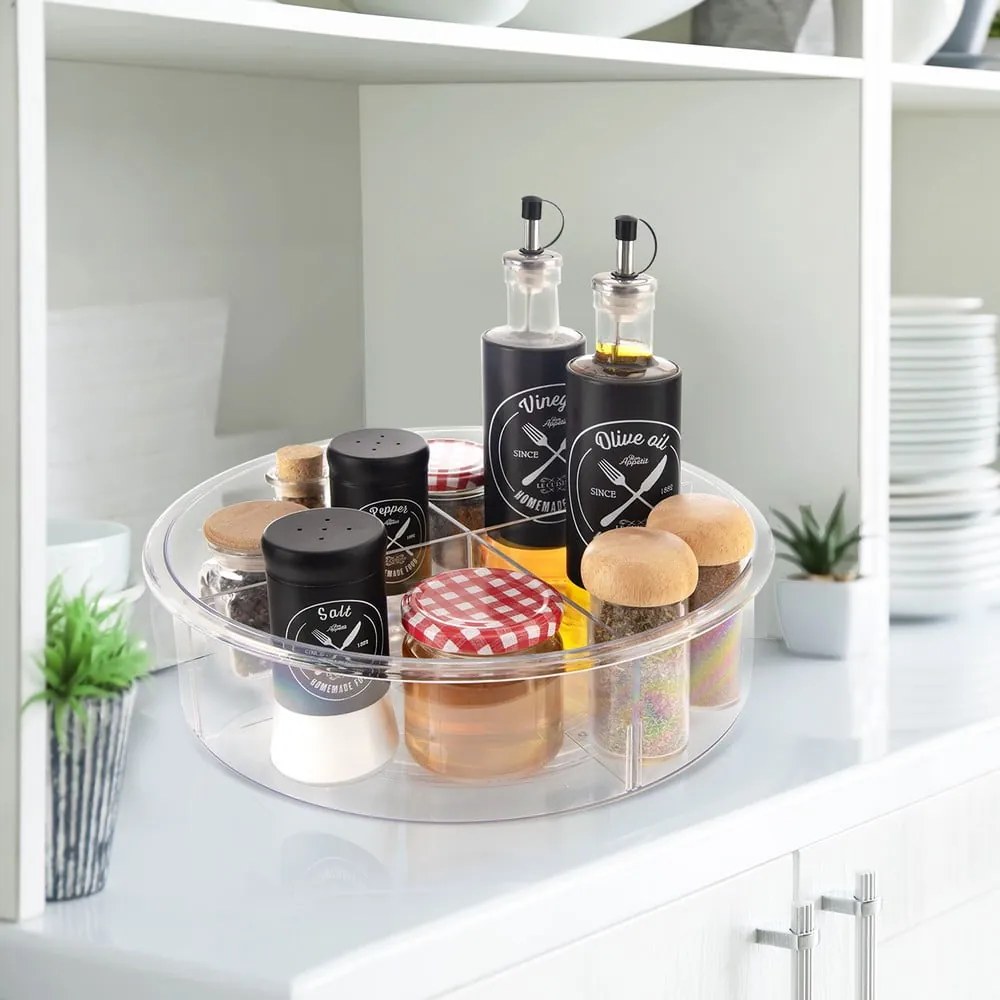 Въртящ се пластмасов органайзер за подправки ø 30 cm – Orion