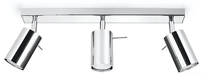 Таванна лампа в сребристо, дължина 45 cm Etna - Sollux