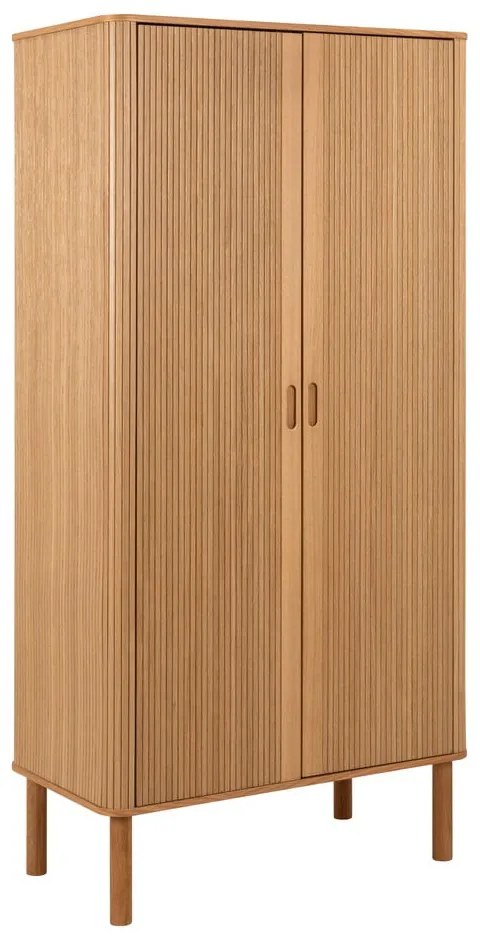 Гардероб от дъбов декор в естествен цвят 100x200x55 cm Langley – Actona