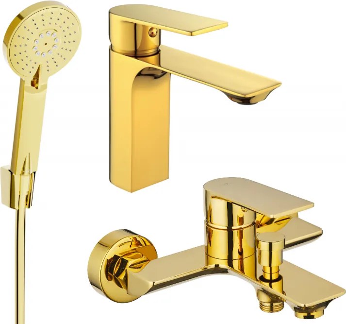 Mexen Alexa R40 комплект за вана, златист - 71203R40-50